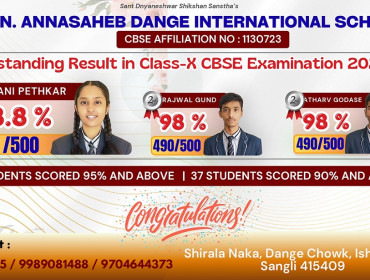 Outstanding Result in Class-X CBSE Result-2025-26